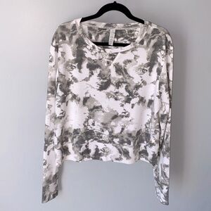Tie Dye Crop Sweatshirt Size L Balance Collection